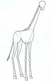 Рисуем жирафа акварелью