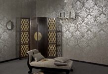 Текстильные обои в интерьере