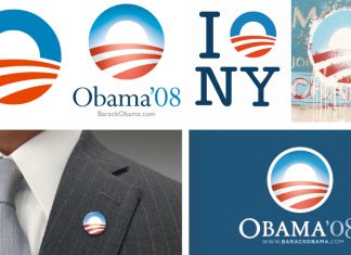 Логотип Барака Обамы в президентской кампании 2008