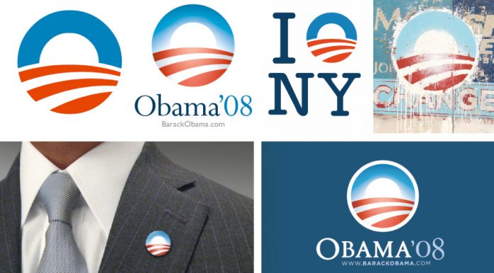 Логотип Барака Обамы в президентской кампании 2008